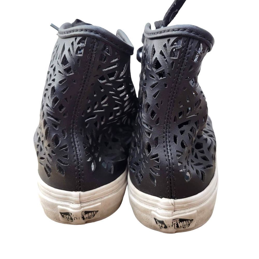 Vans Sk8-Hi Decon Leaves/Black Ankle-High Leather Sneaker Women's US 7.5 - Picture 6 of 8